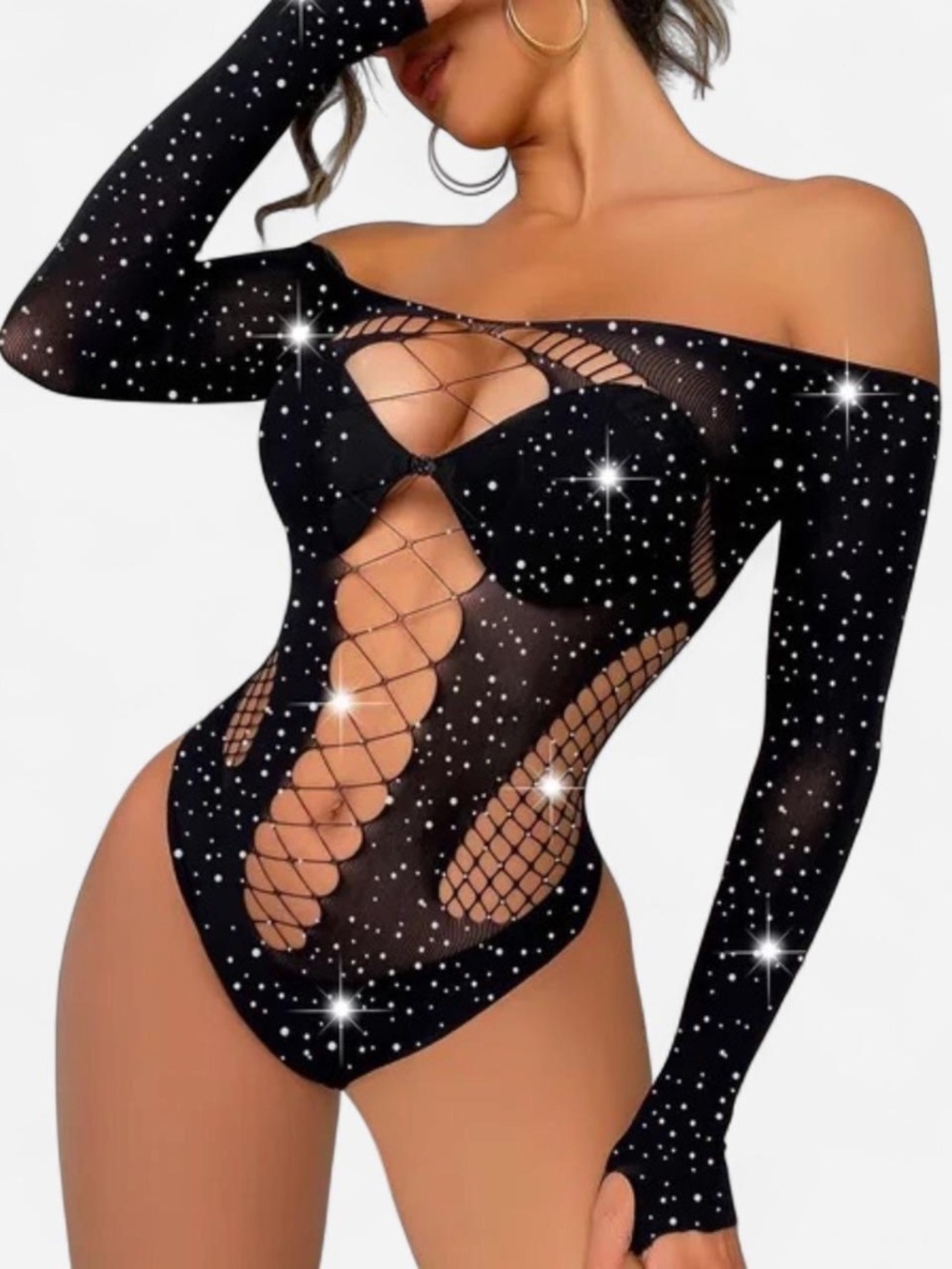 one piece thong lingerie set